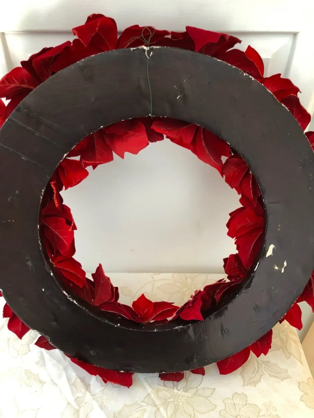Vintage 90’s Martha Stewart Kmart Luxe Poinsettia Holiday Wreath